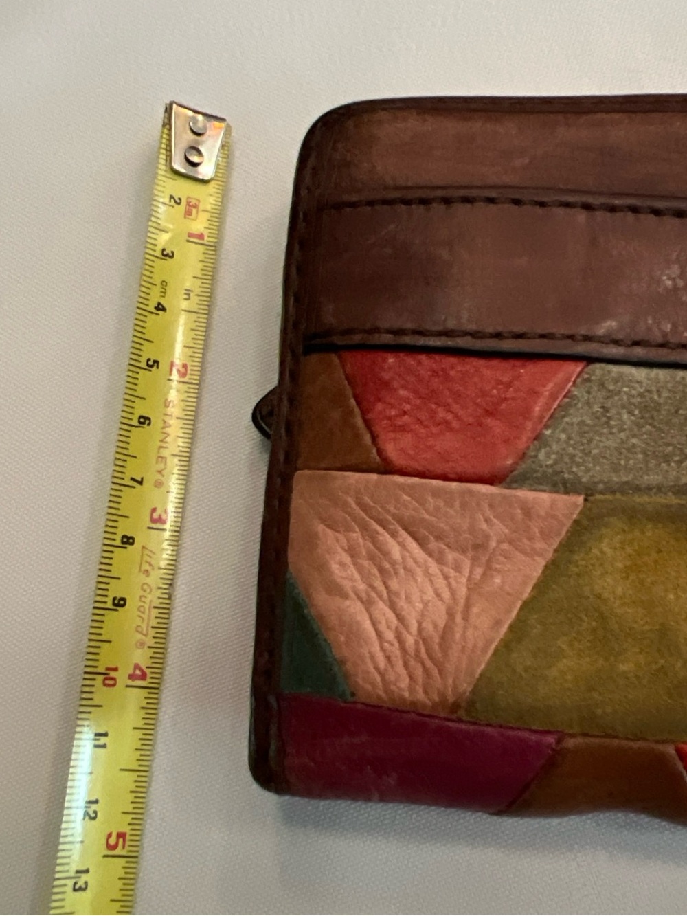 Fossil Multicolor Patchwork Leather Satchel - Brown Multi - Picture 14 of 15